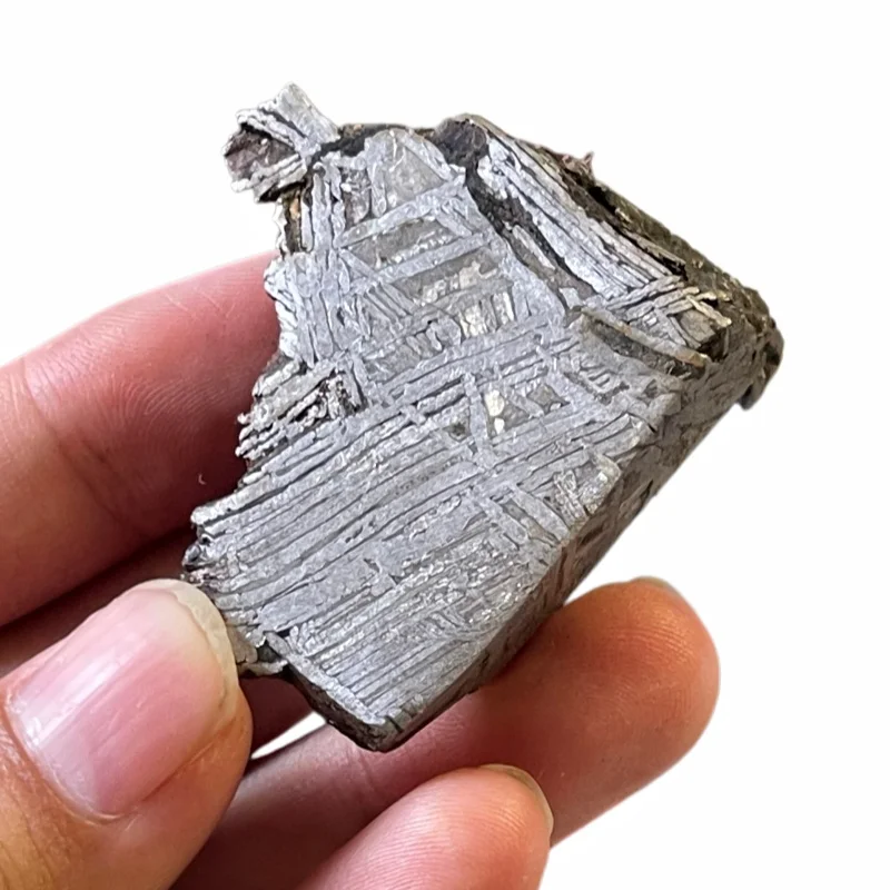 52.5g Muonionalusta Iron Meteorite Specimen Iron Meteorite Slice Natural Meteorite Material Collection - CC236