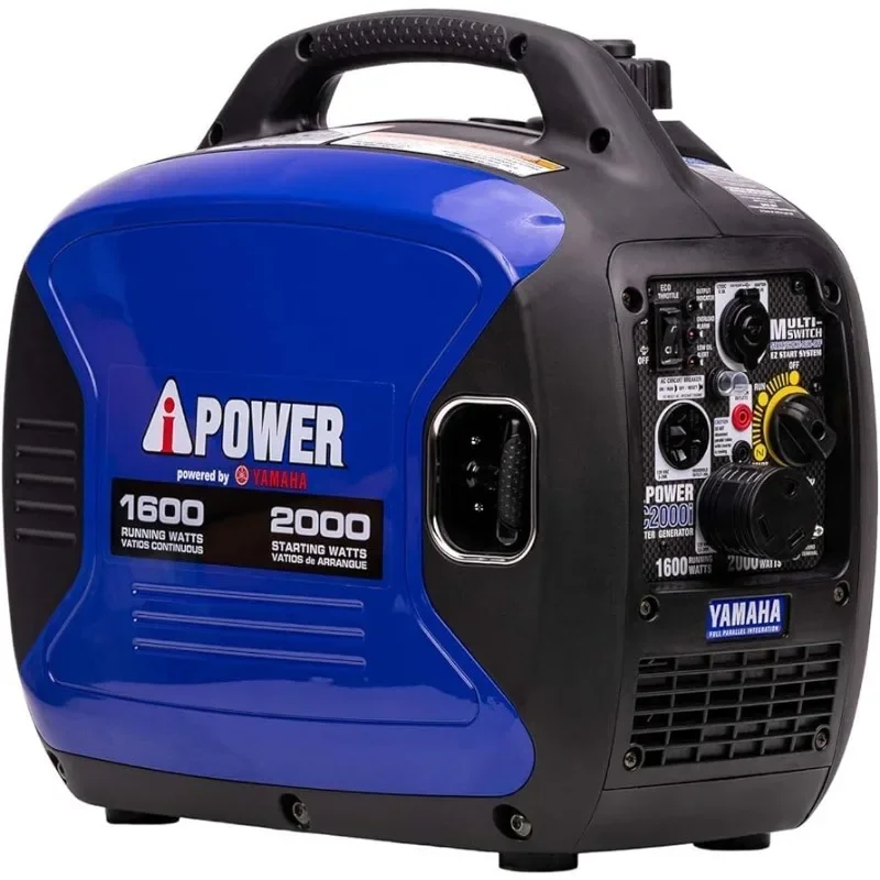 

Portable Inverter Generator,2000W Ultra-Quiet Powered Engine RV Ready,EPA Compliant,Ultra Lightweight For Backup Home Use