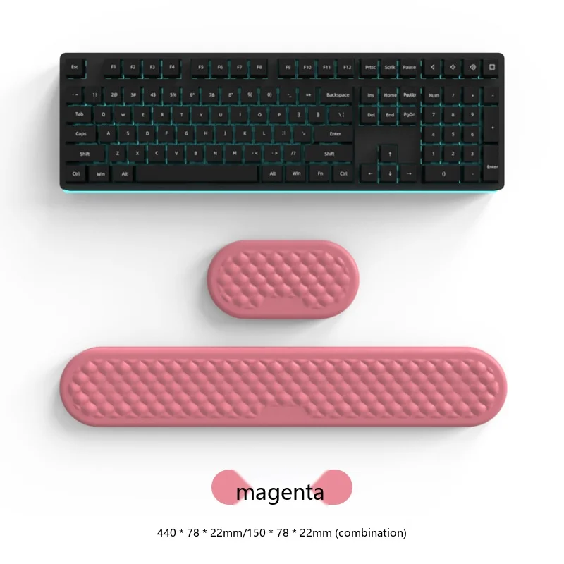 Diamant-Wassertropfen-Handgelenkauflage, ergonomische Schreibtischunterlage für Büro und Gaming, 13 Farben, 3 Konfigurationen – Detail 12