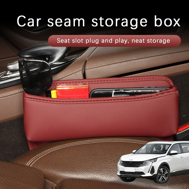 Car Seat Gap Organizer Multifunctional Console Filler Storage Car Interior Storage Bag For Peugeot 5008 Car Accessories