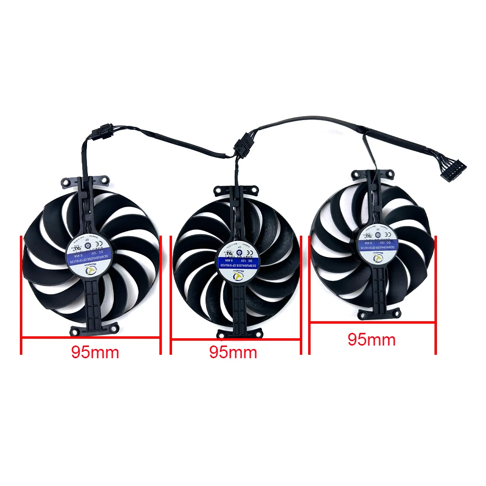 NEW Cooling Fan 95MM 7PIN CF1010U12S For ASUS TUF RX6700XT 6800 6800XT 6900XT 6950XT GAMING OC Graphics Card Replacement Fan