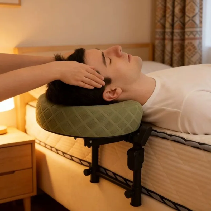 

Массажная подушка-подголовник для кровати, регулируемая массажная подставка для лица, портативный массажный столик для дома, комплект для сна на животе, подушка для сна на животе