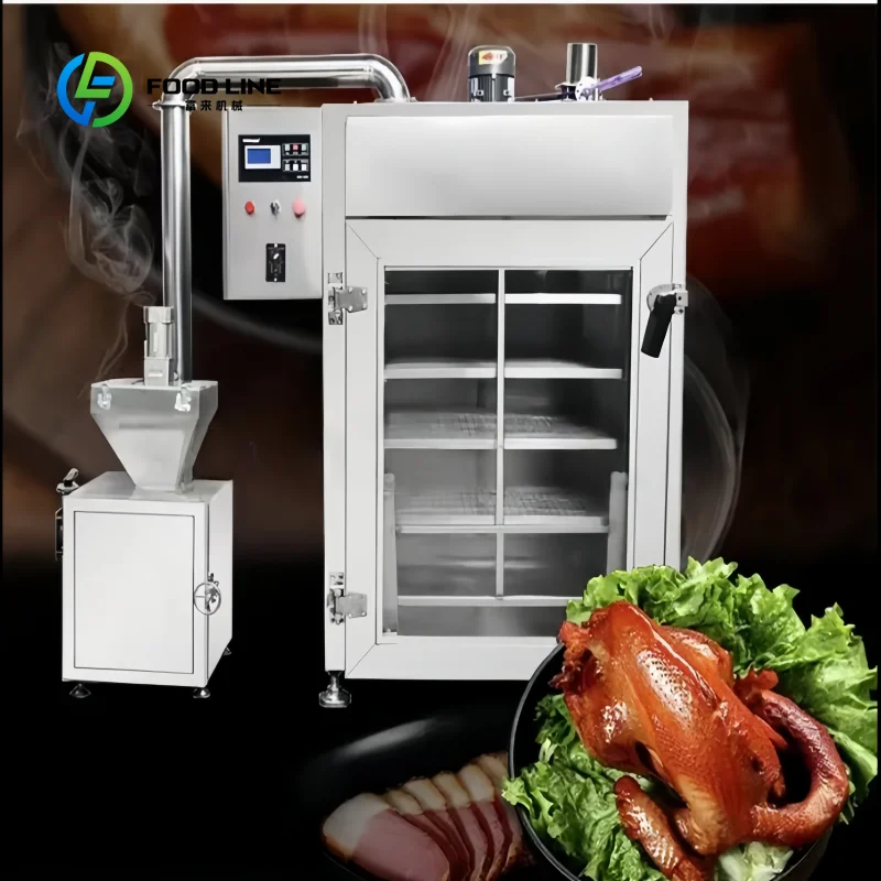 Customized Commercial Industrial Meat Smoker Oven for Sausage Ham Fish Meat Smoking Machine Chicken Smoker Furnace