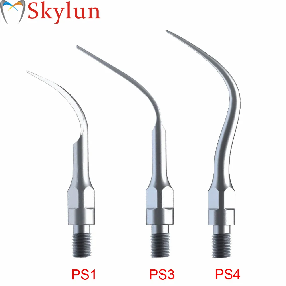 2PCS Dental Scaler Tips PS1 PS3 PS4 New Piezon Ultrasonic Scaler Perio Scaling Tip For Sirona