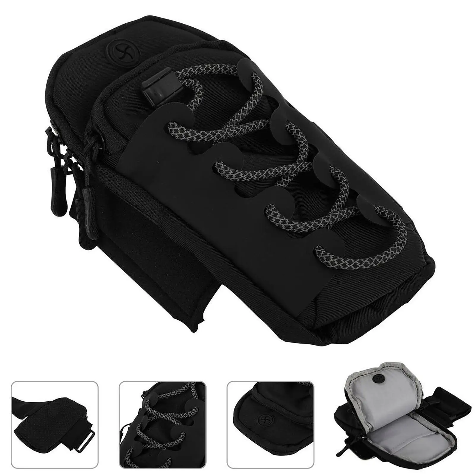 Battery Cover Bag Reflective Case Replace Part Versatile Nylon High Performance Sturdy Black Arm Strap Bags Battery Frame Bag