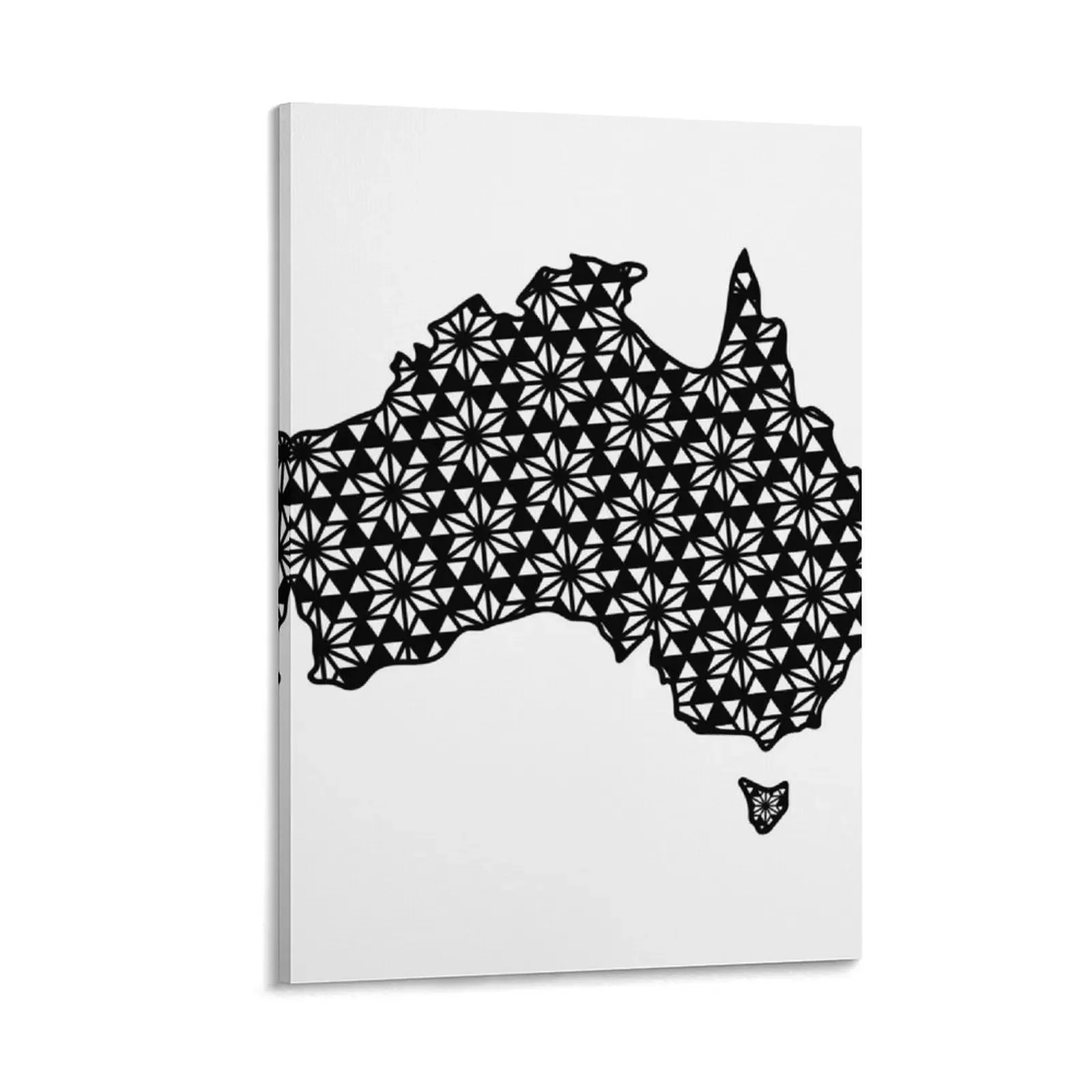 

Australia Outline With Pattern - Australian aboriginal art Canvas Painting home decorations Decoration for bedroom