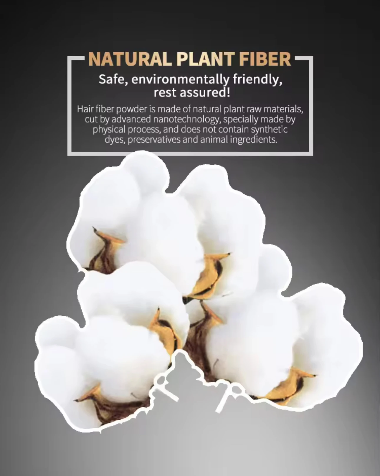 ブニーヘアファイバーパウダーは、薄毛をカバーし、髪のボリュームを増やします。 耐水性。