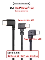 dji ronin rs2 rsc2 rs3 USB-C is applicable to Canon camera control type-c to Mini cable and type-c to Micro cable