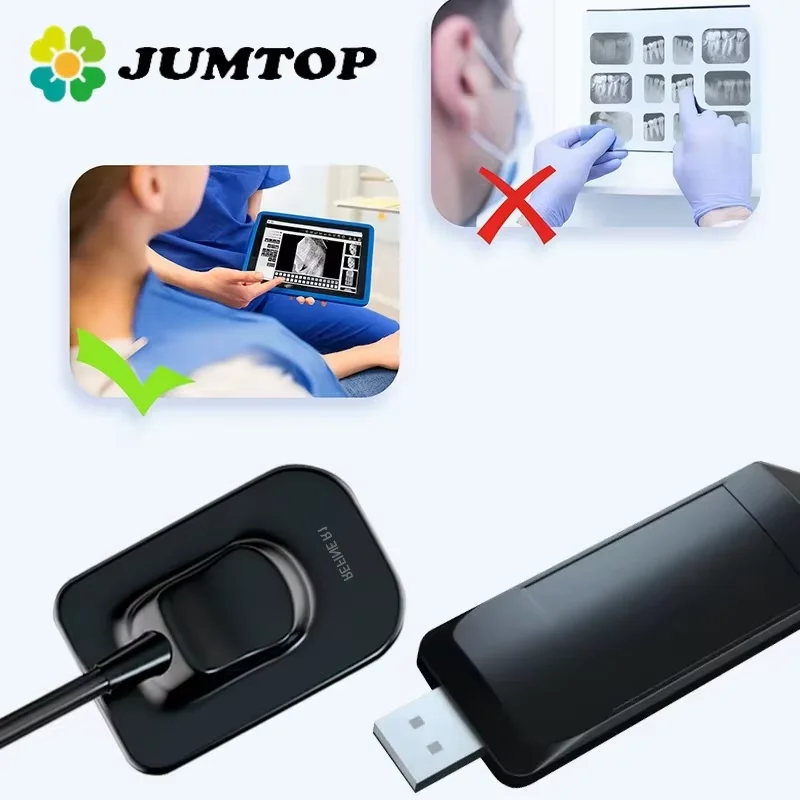 JUMTOP Dental Digital Sensor X Ray RVG Sensor with APS CMOS Tech High-Definition Image System