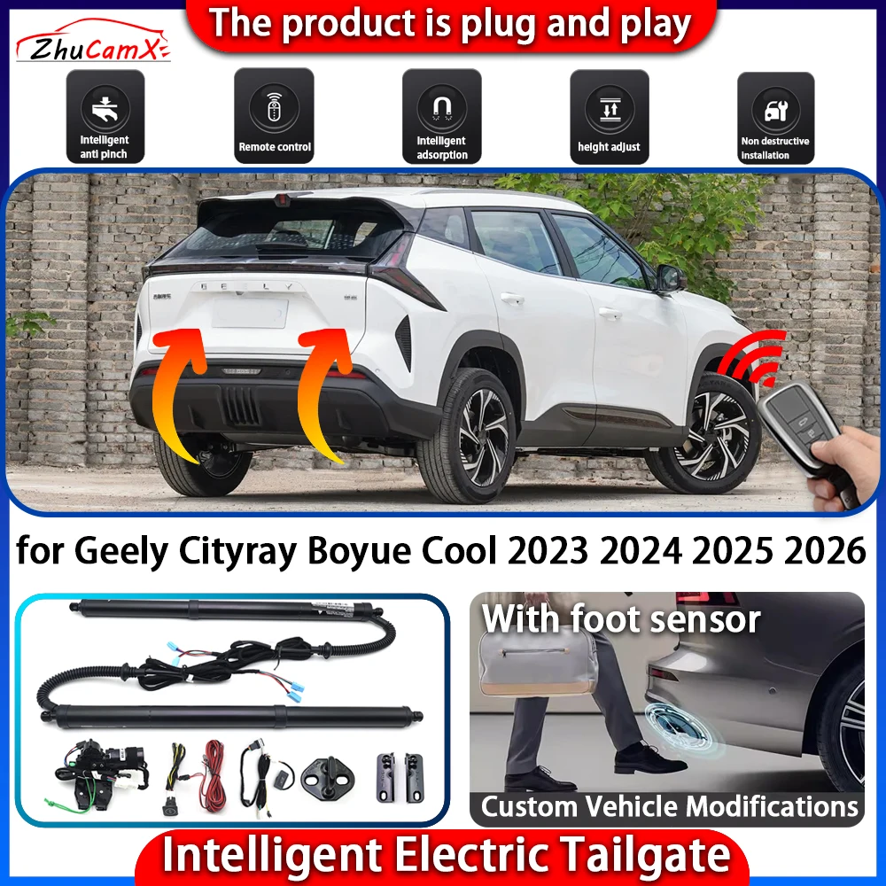 Smart Powered Tailgate System for Geely Cityray Boyue Cool 2023 2024 2025 2026 Automatic Intelligent Electric Trunk Lift Kit