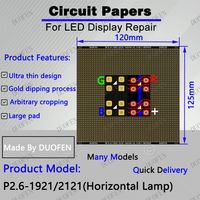 P2.6-1921-2121-2020（Horizontal Light） Circuit Paper，Horizontal lamp which is rare，120X125mm ,Used for repairing damaged PCB pads