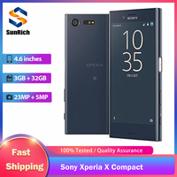 Sony Xperia X Compact F5321 SO-02J 4G LTE Mobile Phone Fingerprint 4.6'' 3GB+32GB 23MP+5MP Snapdragon 650 Octa-Core x compact