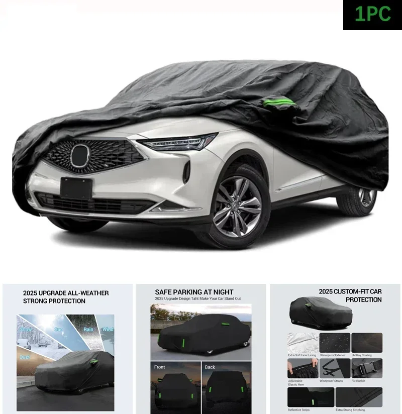 

Car Cover Custom Fit Waterproof All Weather for Automobiles Rain Snow Sun Protector Indoor Outdoor For Acura MDX 2017-2025