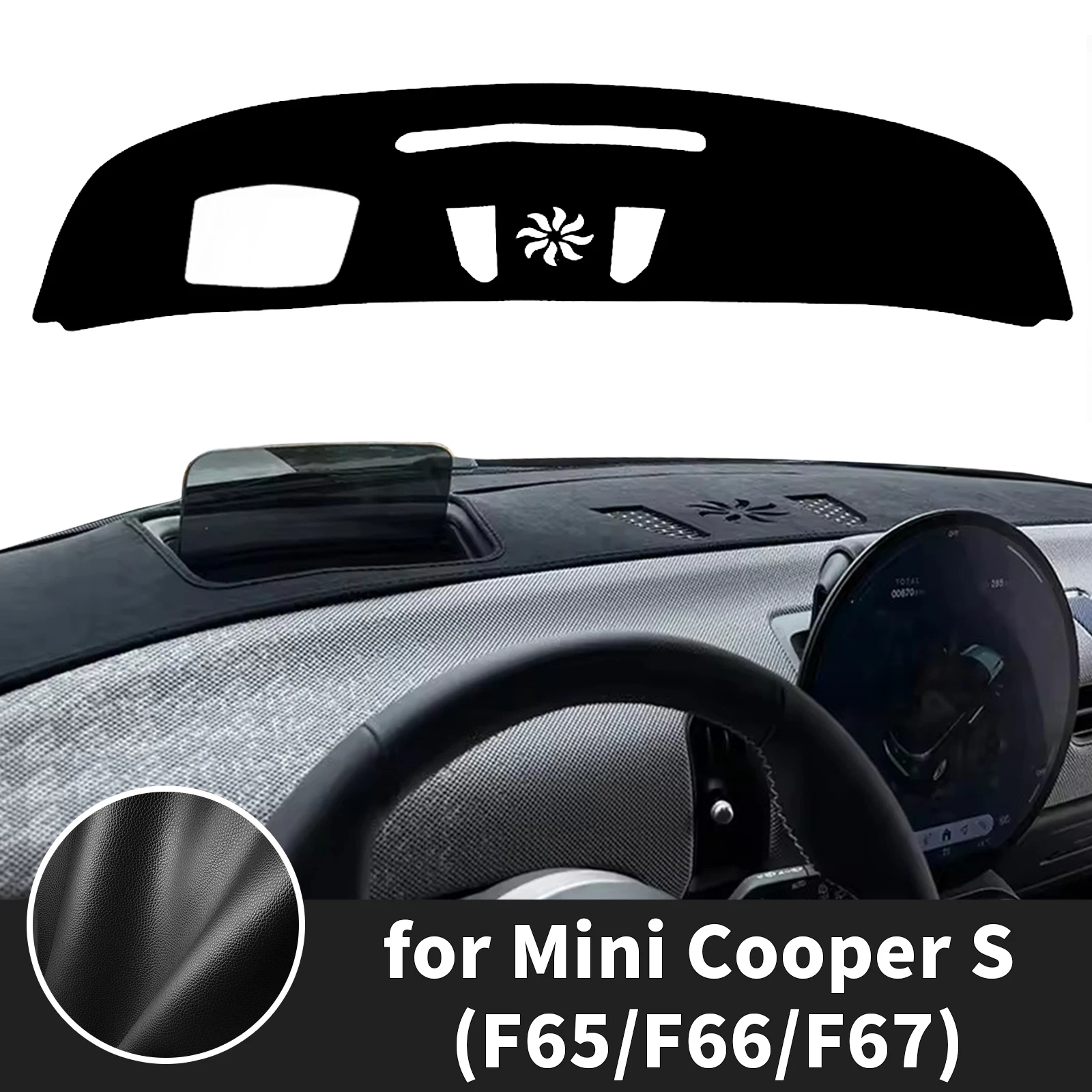 for BMW Mini Cooper S 2026-2024 F65 F66 F67 Dashboard Cover ​​Fit Dash Mat Sun Protection Anti‑Reflection Cover Dash Pad Dashmat