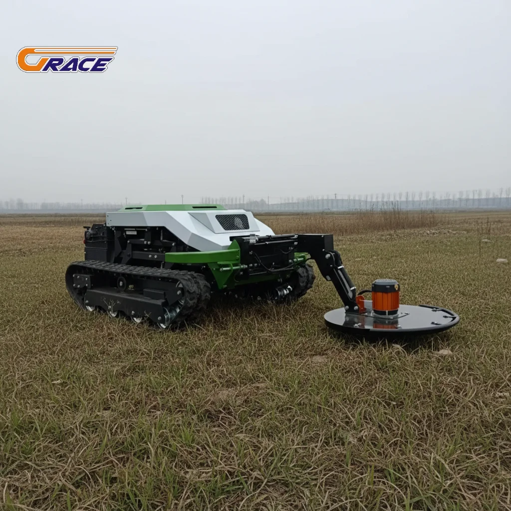 

Hot Sale RC Electric Crawler Lawn Mower Cheap For Garden Farm Large Lawn Area
