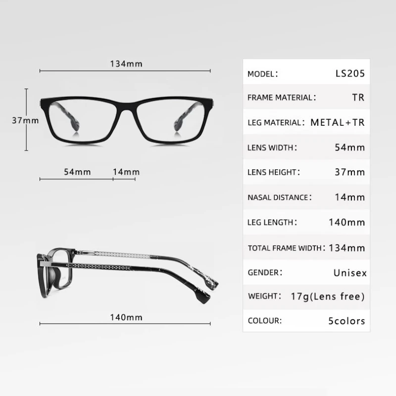 SZTZX موضة جديدة إطار مربع مكافحة الضوء الأزرق الرجال نظارات للقراءة الرجال النساء قصر النظر وصفة طبية بصرية نظارات مخصصة