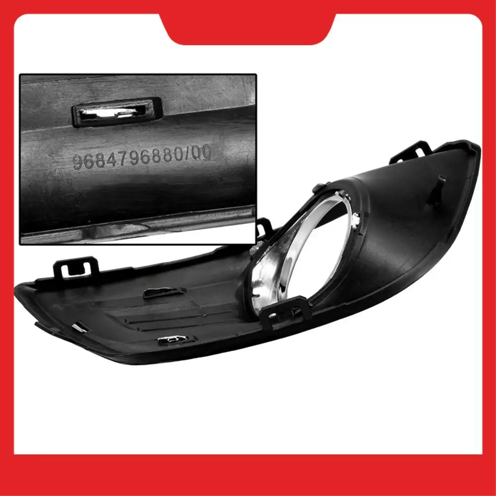 

1 пара для Citroen C4 2008-2011, хромированный передний бампер, противотуманная фара, крышка, рамка передней противотуманной фары