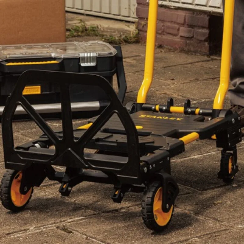 STANLEY STST0585T-23 2in1 Folding Trolley Trailer Shopping Trolley Portable Flat Trolley Small Pull Trolley Handling Trolley