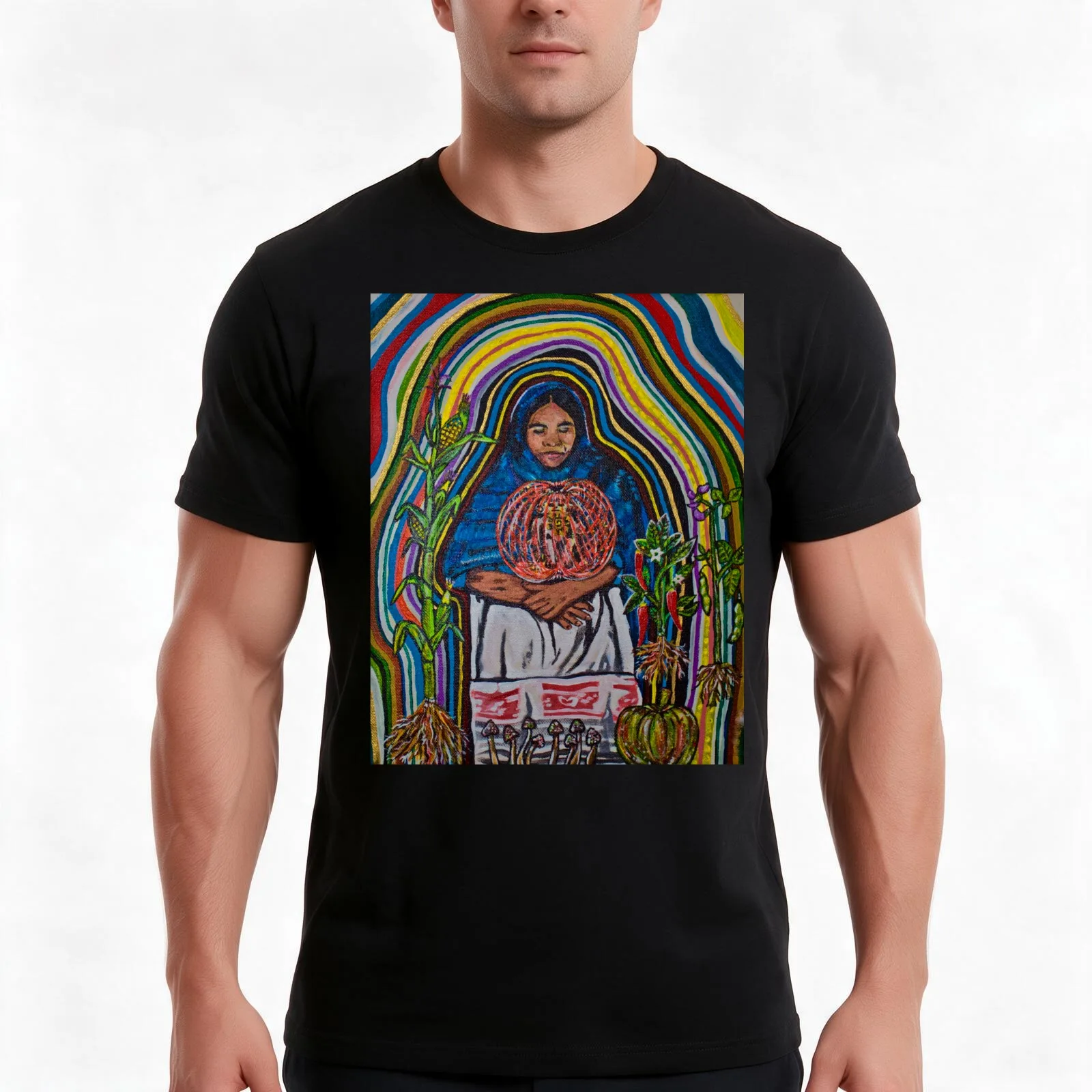 Female Biological Force (Maria Sabina) T-Shirt, Summer Casual Cotton Tee, Oversized Streetwear Tops, Vintage Graphic Print