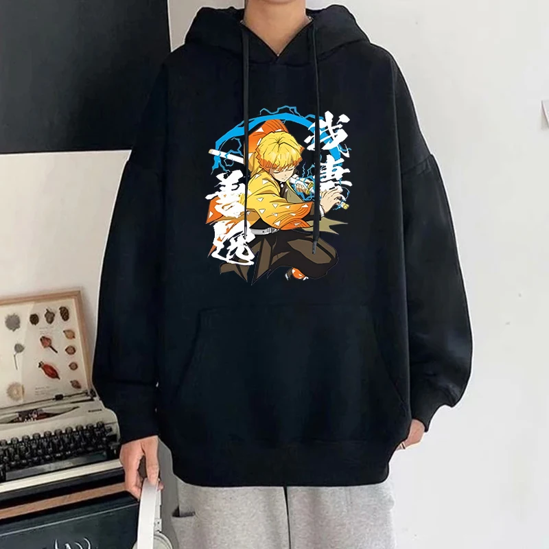 

Anime Agatsuma Zenitsu Printed Hoodie For Women Fashion Autumn And Winter Pullover Sunisex Creative Personalized Sweatshirts