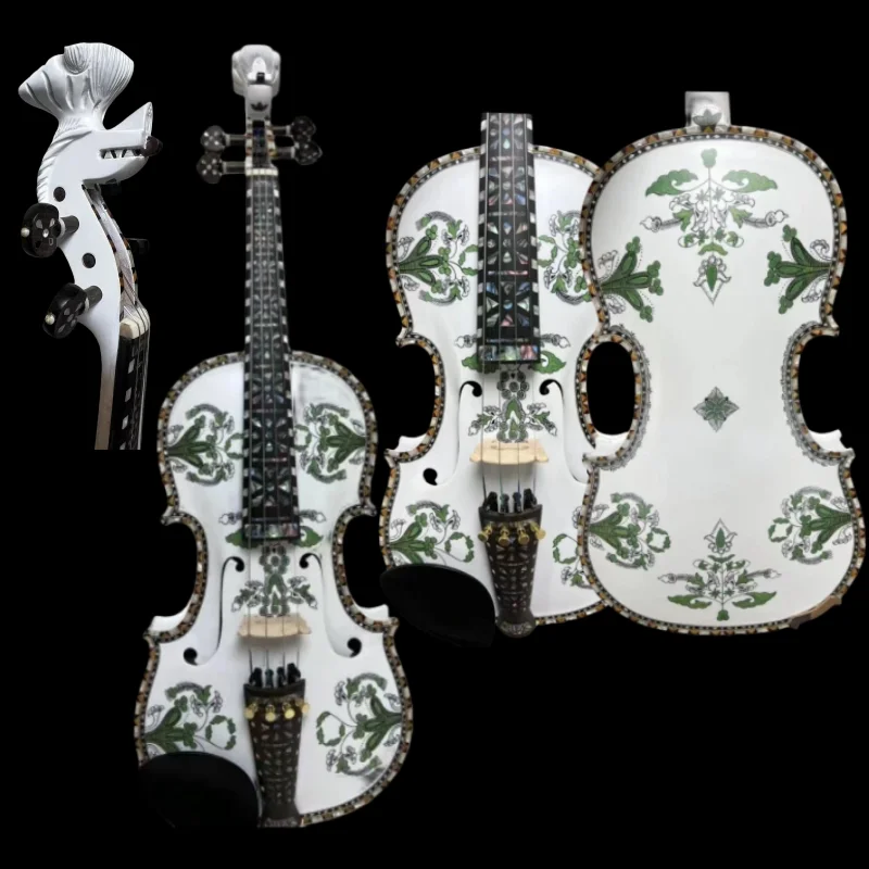 Nice Norwegian 4 strings 4/4 Violin, Beautiful Hardanger fiddle, Loud rich sound