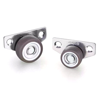 1/4Pcs Silent Rubber Casters, Drawer Wheels, For Furniture Kitchen Cabinet Table ,of Side Installation Low Profile Replace Wheel