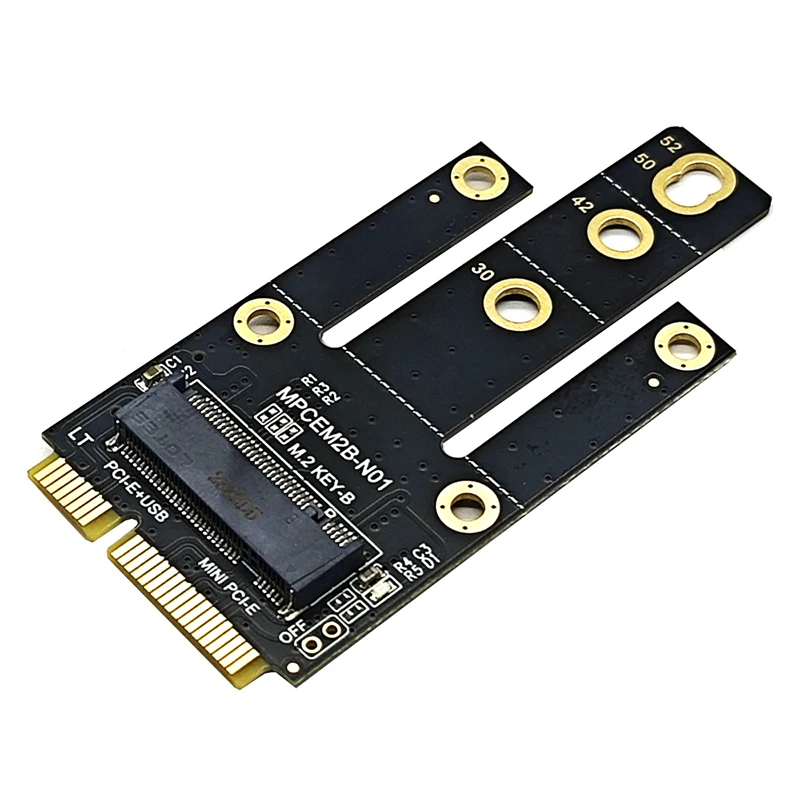 Mini PCIe para NGFF M.2 Wireless WiFi Ethernet Estender Card, Adaptador de Rede, Módulo Compatível com Bluetooth, Key B Converter