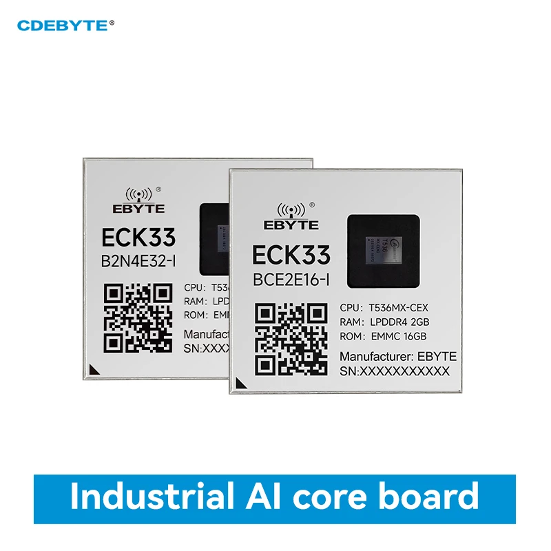 لوحة أساسية T536 من الدرجة الصناعية سلسلة CDEBYTE ECK33 رباعية النواة ARM NPU RISC-V Linux Dual Gigabit Ethernet UART المنزل الذكي