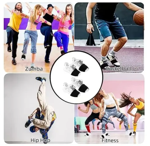 5 Pairs Dance Shoe Covers unisex Dance socks Over Sneaker Socks for Dancing on Smooth Floors shipping free