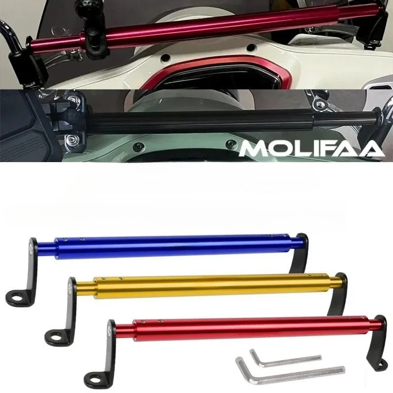 Motorcycle CNC Handlebar Balance Bar For Honda NS125d NS125T NS110L NS125LA GPS Navigation Phone Holder Mount Bracket Crossbar