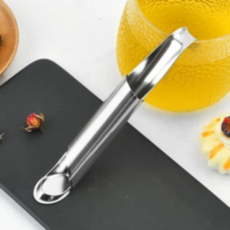 Suitable for Spot Round Ball Telescopic Semi-full Leakage Tea Filter 304 Stainless Steel Pipe-shaped  Brewer