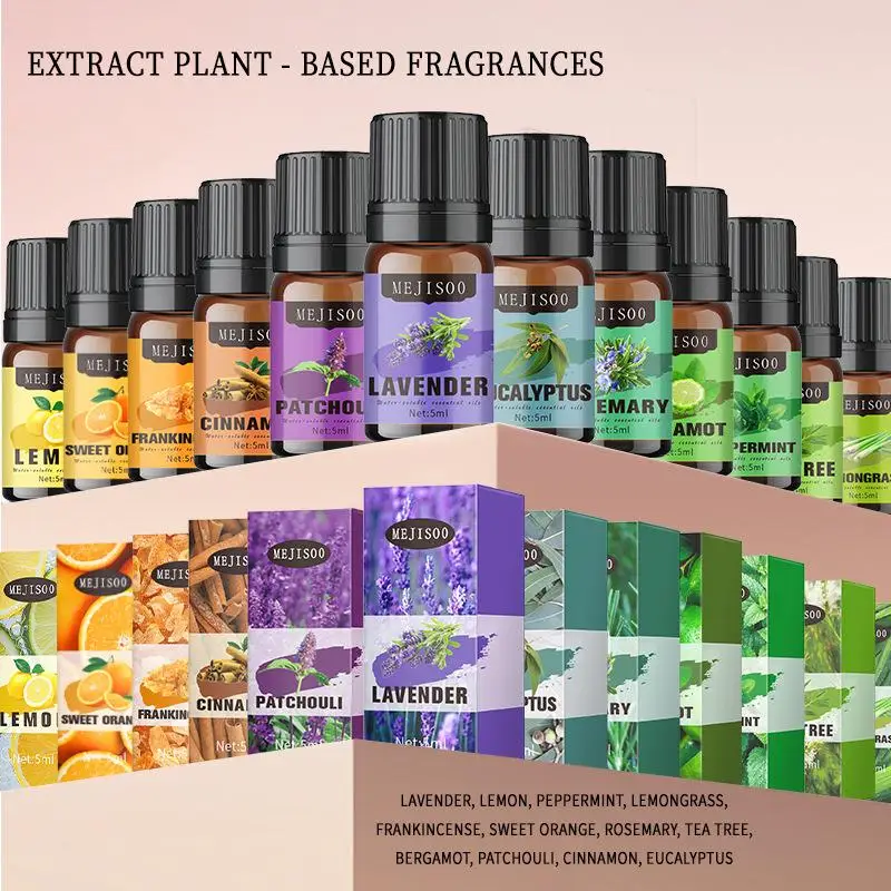 Car Perfume Aromatherapy Plant Essential Oil Fragrance Oil Air Freshener For Aroma Diffuser Air Humidifier Home Fragrance Oil