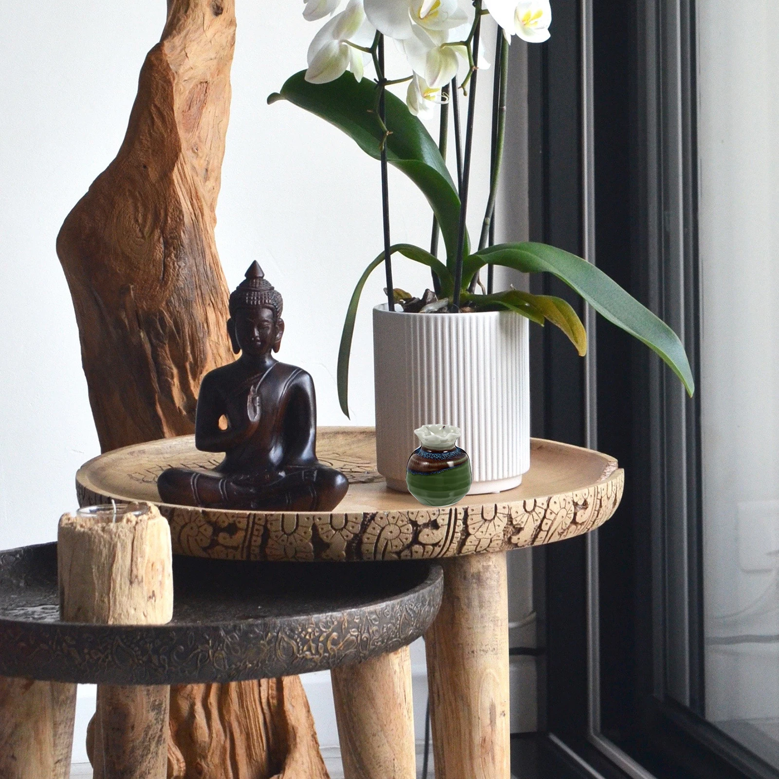 

2Pcs Mini Ceramic Vase Premium Quality Fashion Floral Vase for Centerpiece Decoration Hydroponic Plants Flower Holder