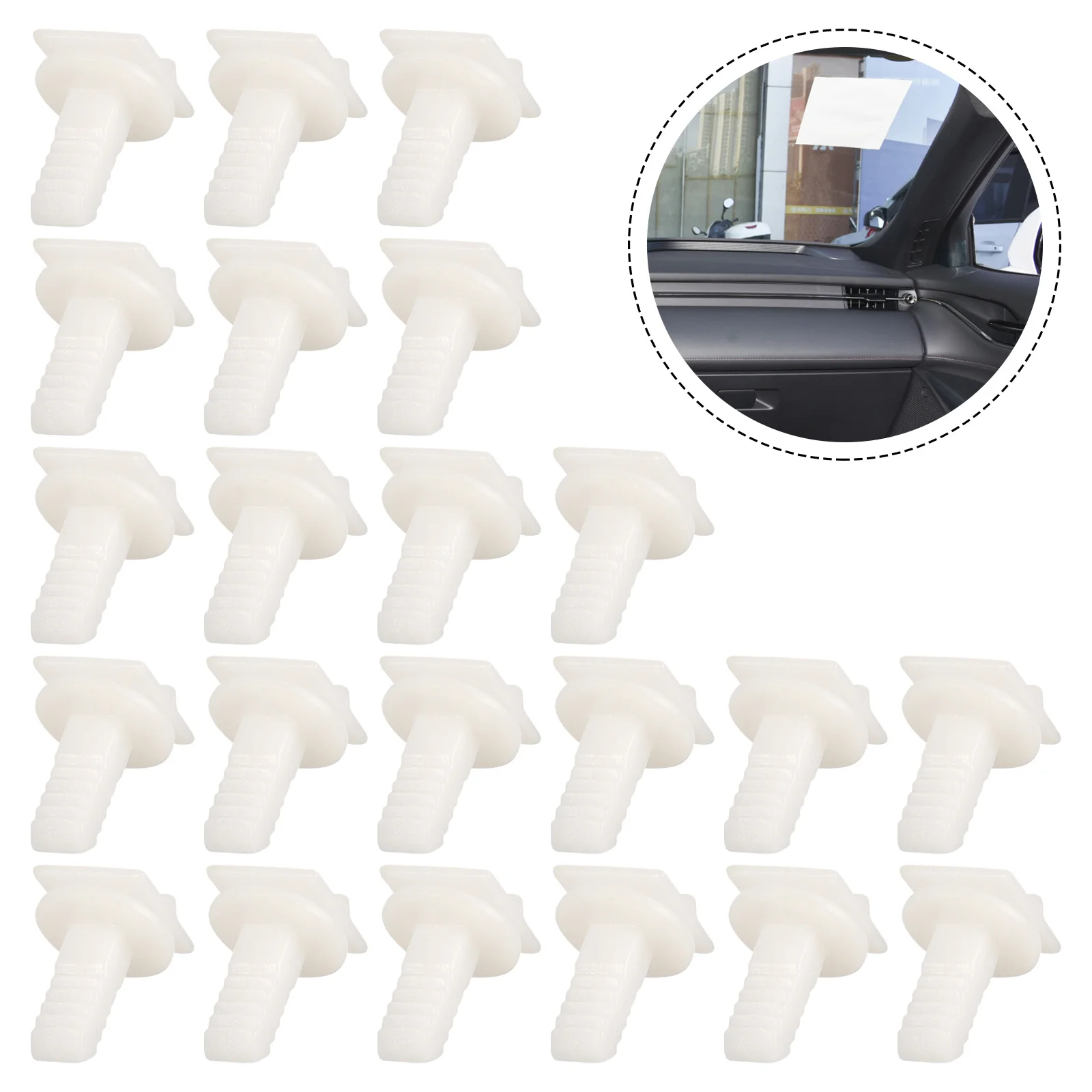 

30pcs Windshield Clips Automotive Plastic Car Bumper Fasteners Durable Automotive Clips Replacement Fiesta