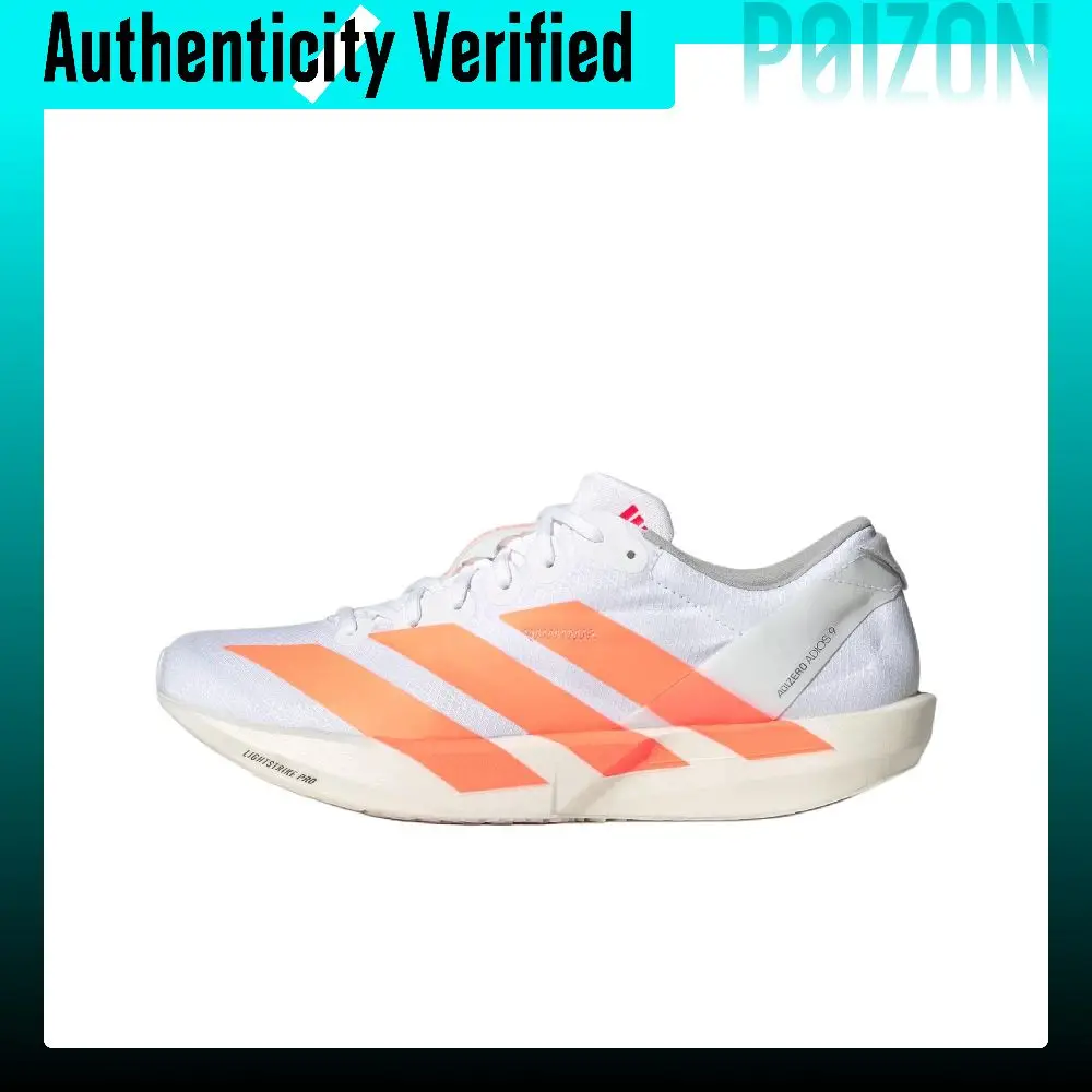 Adidas Adizero Adios 9 Fabric Low top Marathon Racing Running Shoes Women's White JQ0779