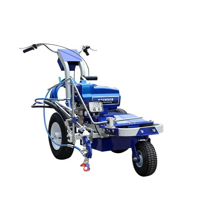 High Pressure Line Striper Cold Paint Road Marking Machine with Automatic Pressure Valve for Sharp Traffic Line Work