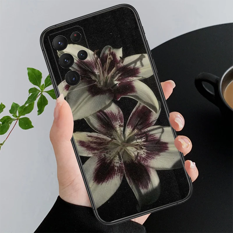 زهرة الزنبق قضية الهاتف لسامسونج غالاكسي A55 A16 A56 A36 A23 A35 A15 A53 A54 A33 A34 A25 A05S A52 A52S A14 A13 A71 #3