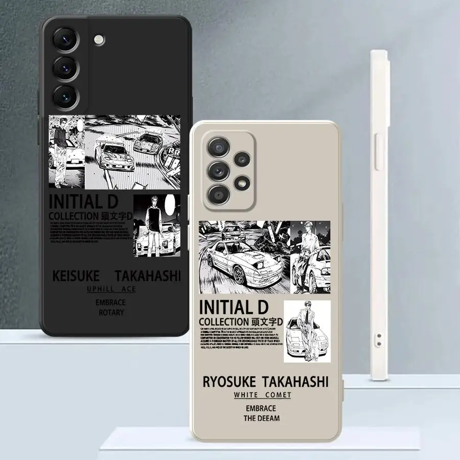 حافظة لهاتف سامسونج جالاكسي A24 A16 A15 A13 A14 A22 A52 A36 A26 A51 A11 A12 A34 A35 أنيمي الأولي D Car #1