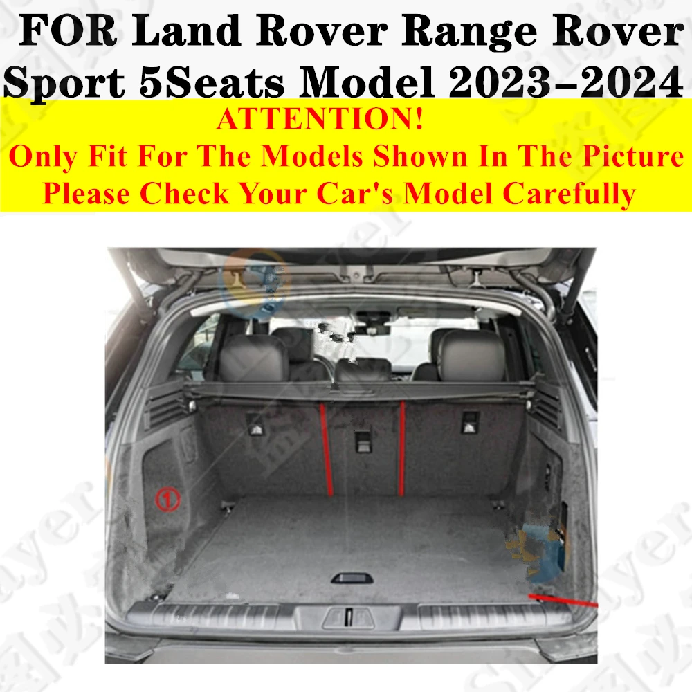 High Side Car trunk mat for Land Rover Range Rover Sport 5Seats 2024 2023 XPE Rear Cargo Protect Cover Liner Tail Boot Tray Pad