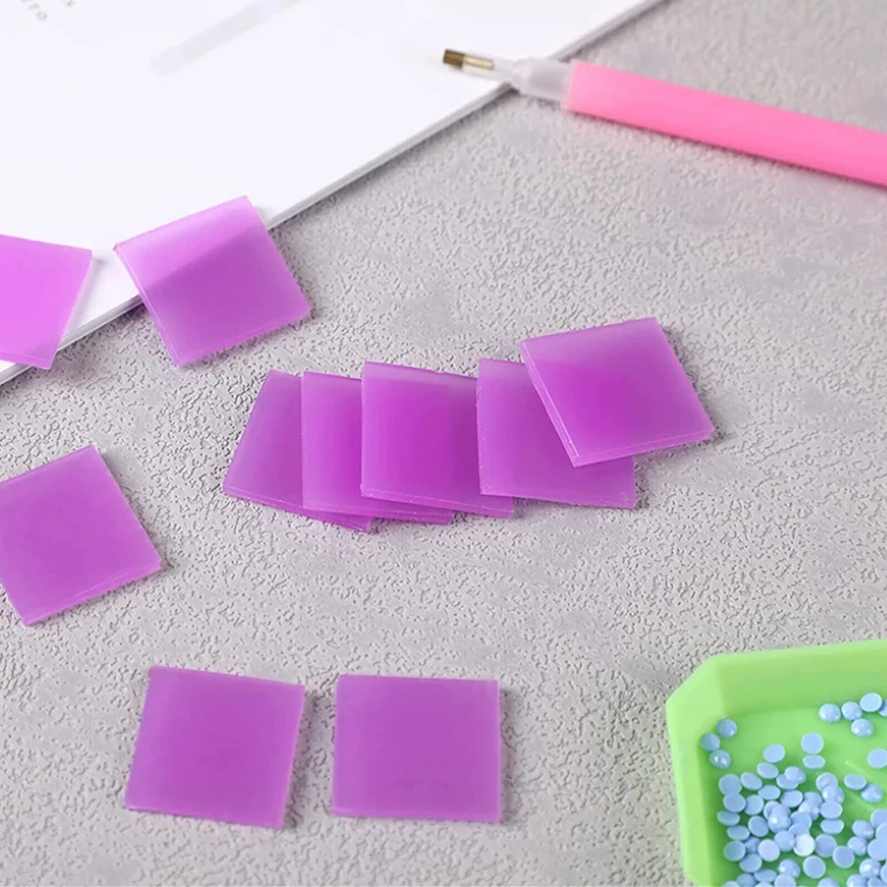 DIY Diamond painting Purple Wax Mud 2*2CM Dotting Gluecross stitch Wax Mud Glue  Tool Diamond Embroidery Glue  Accessory