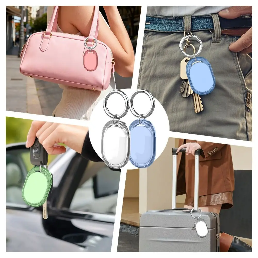 TPU Protective Case Keychain Anti-lost Tracker Cover Full Coverage Waterproof Locator Protector Shell for Xiaomi Tag