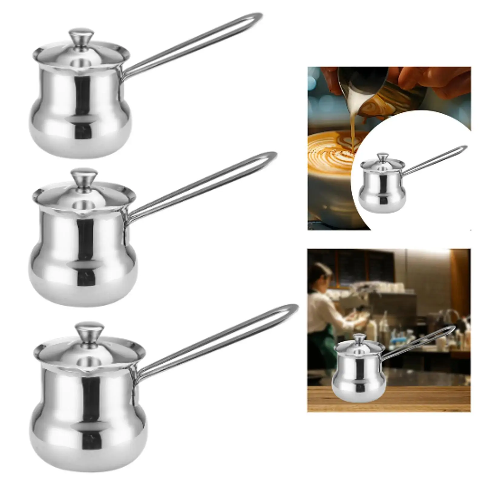 Turkish Coffee Pot Arabic Coffee Pot Warming Sauce Butter Multifunctional Butter