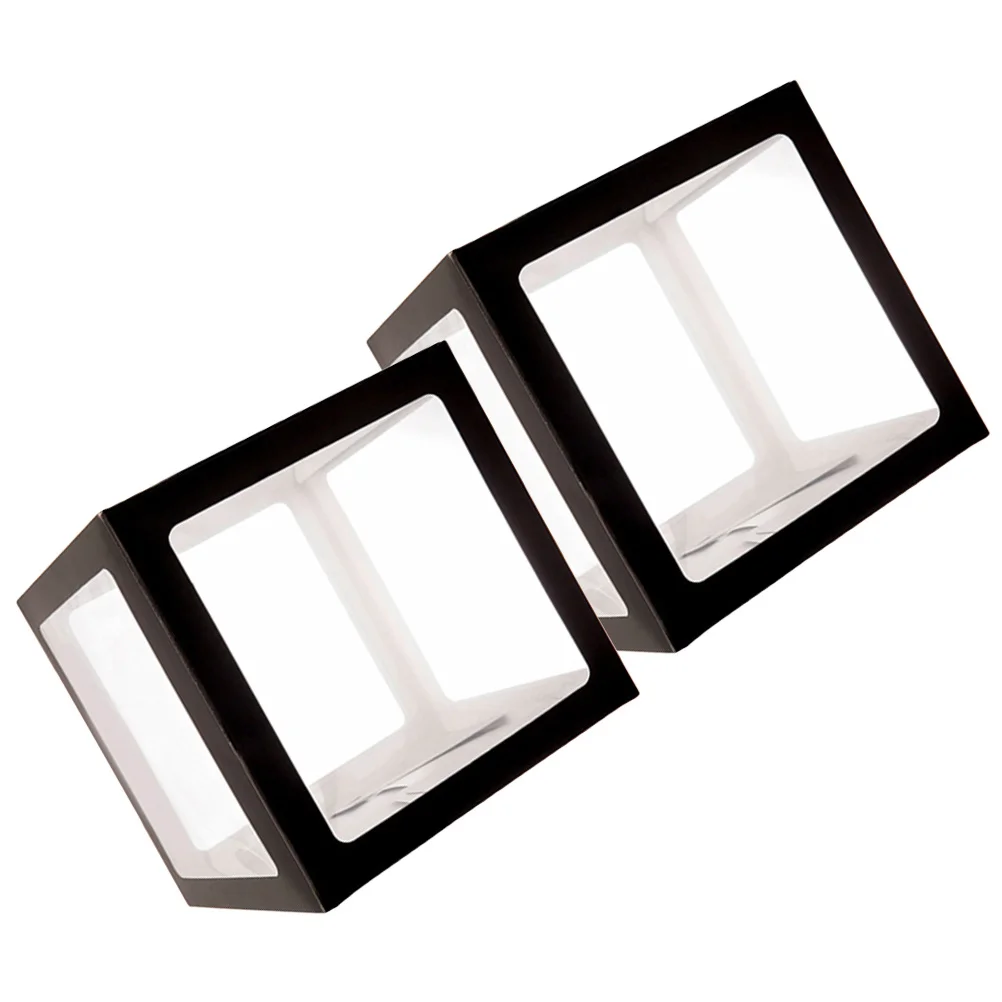 

2Pcs Balloon Box Decorative Clear Cube Containers Birthday Wedding Party Favors Balloon Display Holders Party Favors