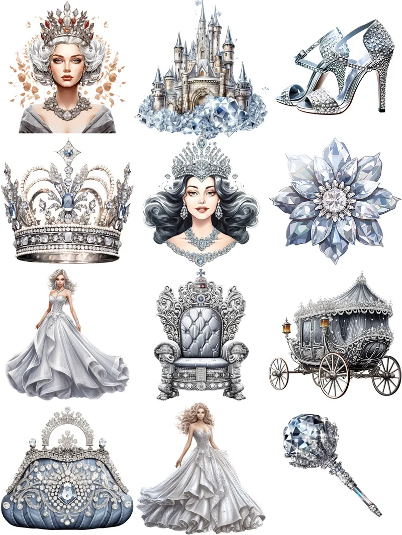 Diamond Queen Girl Stickers Crafts And Scrapbooking stickers kids toys book Decorative sticker DIY Stationery