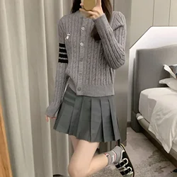 High Quality Korean Golf Sweater Women Golf Wear 2024 Autumn New Golf Knit Embroidery Sports Top Casual Women's Golf Clothing