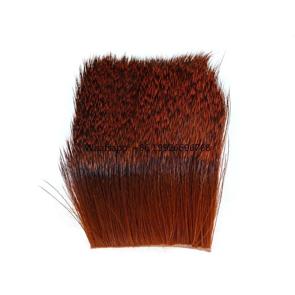 

5X5cm Dry Fly Tying Elk Deer Hair Patch for Caddis Zonker Mice Fishing Fly Dry Flies Tying Material manufacturer