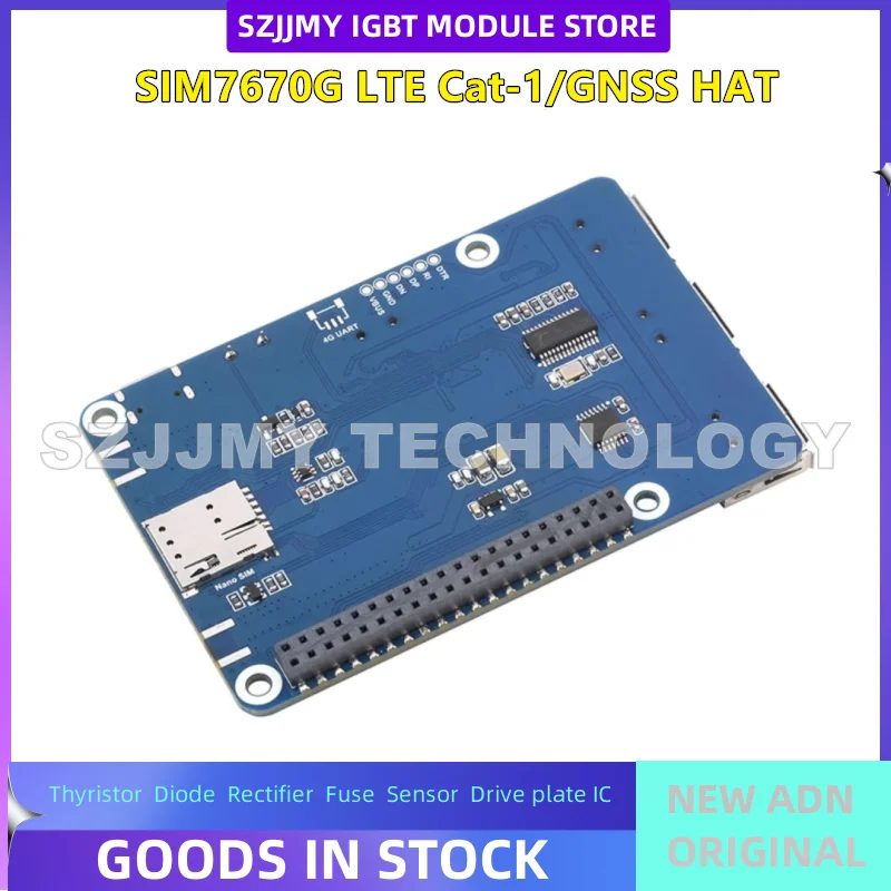 

Raspberry Pi SIM7670G Communication Expansion Board Global Multi band 4G Cat-1 Internet GNSS Positioning NEW ORIGINAL IN STOCK