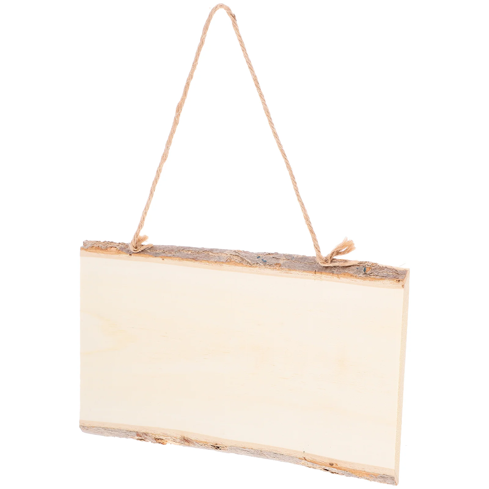 2 Stück Holz-Hängebrett zum Selbermachen, leeres Hängebrett, Zeichnungsdisplay, Hängebrett, hängendes Nachrichtenbrett aus Holz, Anhänger (10 x 25 cm)