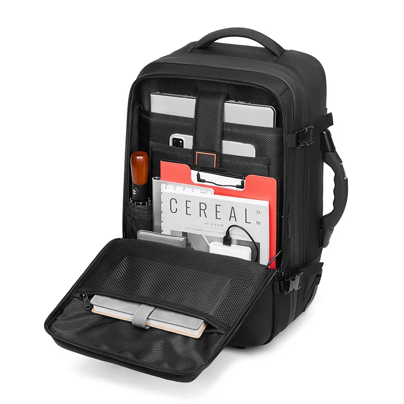 Mochila ligera con ruedas para equipaje de negocios, resistente al agua, con correa USB, gran oferta, 2025