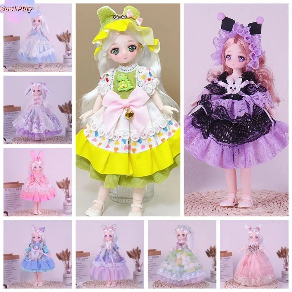 

Multiple Movable 30cm Bjd Doll Toy Attractive Eyes Removable Joint Doll Girl's DIY Dress Up Toy BJD Dolls Ball-jointed